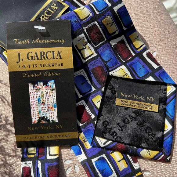 NEW J Garcia  10th Anniversary New York Limited Edition Limited Necktie - Picture 10 of 11